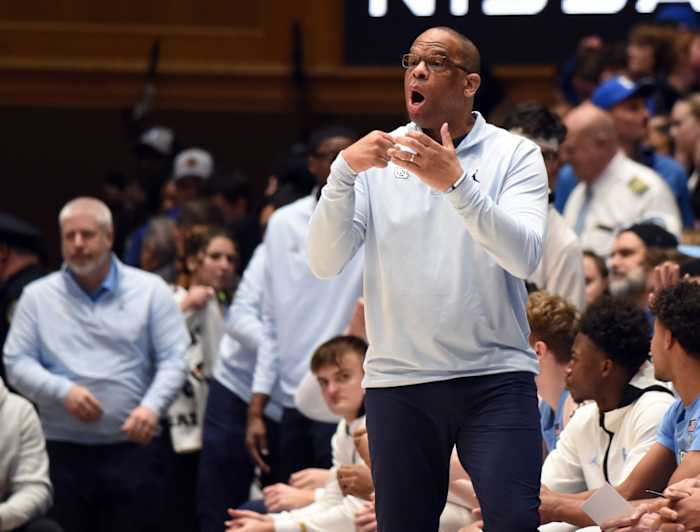 North Carolina men’s basketball coach Hubert Davis